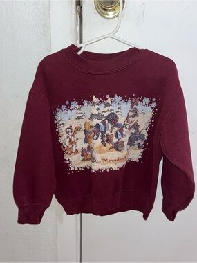 Vintage Disney Christmas Winnie Pooh Sweatshirt Pullover